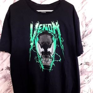 Marvel Comics Venom Black Logo Classic Men's T-Shirt